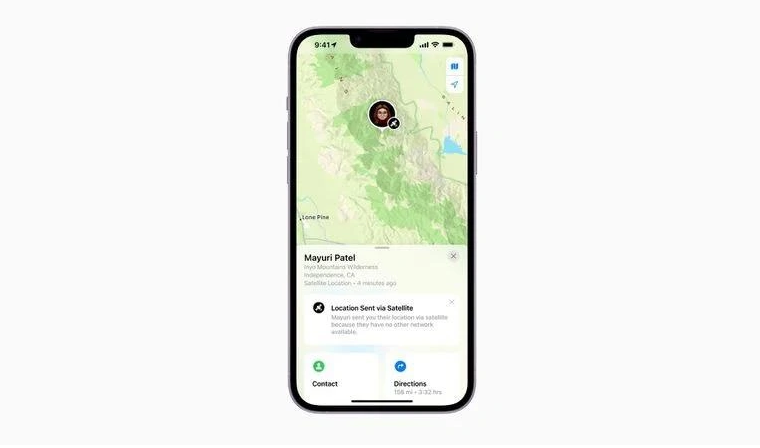 长泰苹果14维修分享iPhone14系列中 FindMy功能通过卫星分享位置方法教程 