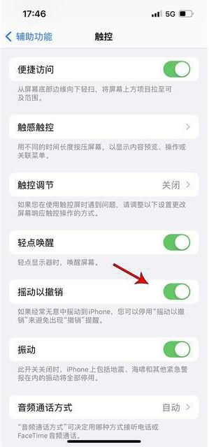 长泰苹果手机维修分享iPhone手机如何设置摇一摇删除文字 